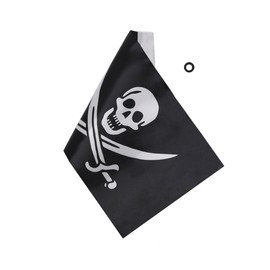 E-Most Motorcycle Flag Replacement 6" x 10" Pirate Motorcycle Flag with 4/5" Sleeve For 3/8" Flag Mount Poles