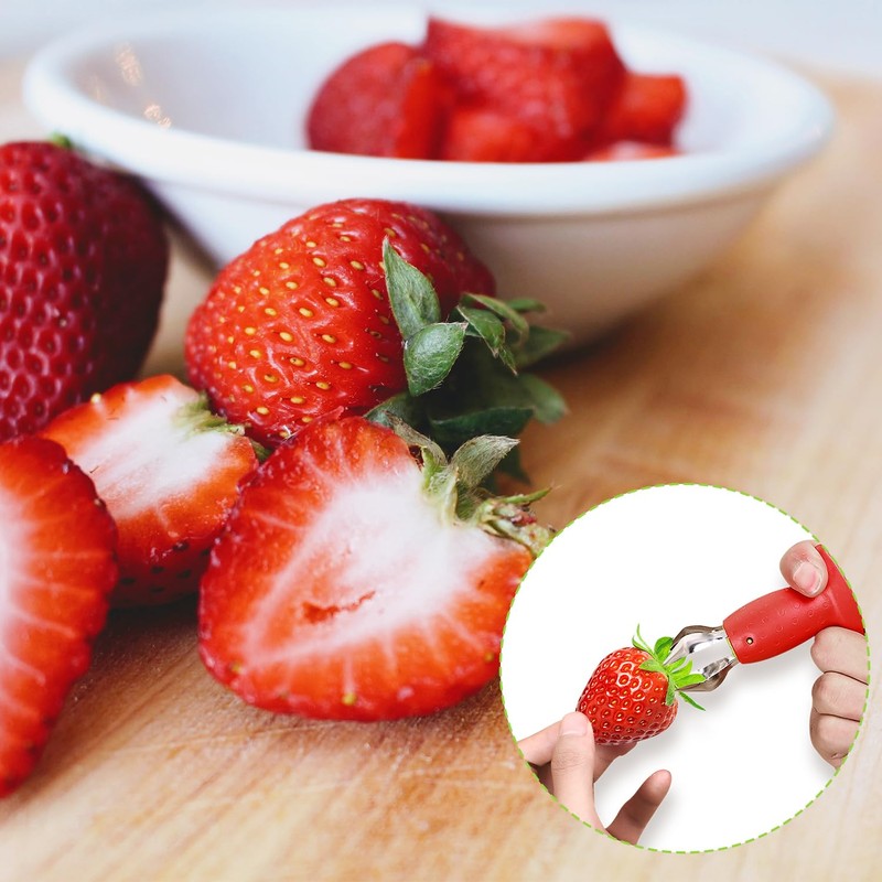 Luckious Strawberry Huller - Effortless Strawberry Stem and Leaf Remover