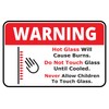 Classic Framed Plus Warning Hot Glass Will Cause Burns. Do