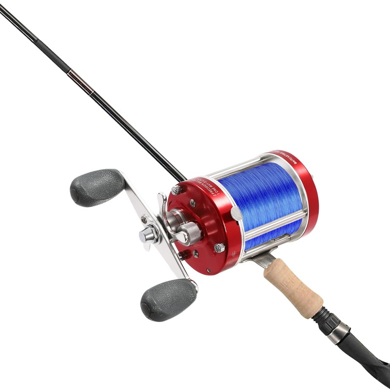 DYNAMI Round Baitcasting Reel,Metal Body Fishing Reels Anti-reverse,Gear Ratio 4.2:1,Resistance