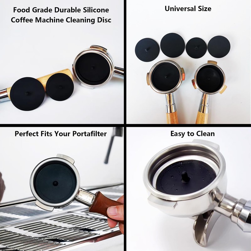 Cleaning Brush Set for Espresso Machines with Portafilter Cleaning Disc