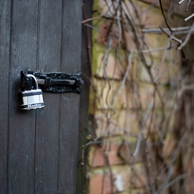 Master Lock M1STS High Security Laminated Steel Padlock [Stainless Steel
