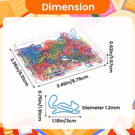 60 Pcs Squirrel Shaped Paper Clips Animal Shaped Papers-Clips Squirrel PapersClips Bookmark Fun Animal Papers-Clip Cute Paper-Clips for Women Lady Girls Teacher School Stationary