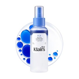 DearKlairs Blue EGF - Niebla refrescante bifásica, EGF+guaiazuleno, acabado ligero no pegajoso, piel grasosa deshidratada y sensible, enfriamiento y c