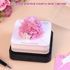 Desk Calendar with Lights, 2025 Desk Calendar 3D Memo Pad