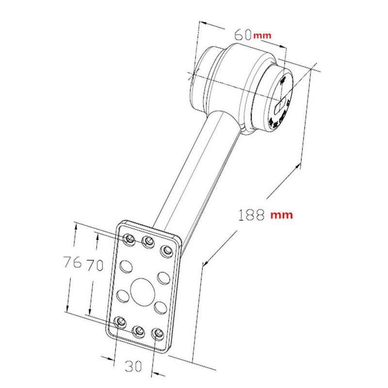 MASO SIDE LIGHT 2X 8 LED SIDE OUTLINE STALK MARKER