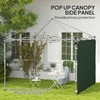 Outsunny Gazebo Side Panel, Canopy Sidewall Panel with 4 Mesh