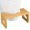 ROMGUAR CRAFT 7 Inch Bamboo Toilet Stool, Foldable Poop Stool,
