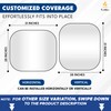 EcoNour Car Windshield Sun Shade Foldable | Front Windshield Shade
