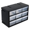 Callyne 9-Drawer Plastic Hardware Storage Drawer, Screw Hardware Storage Organizer,