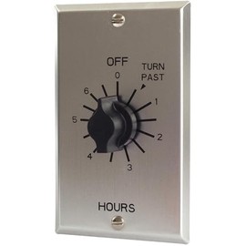 C Series Commercial Style Springwound Auto Off In-Wall Time Switch, 60 Minutes Timer Length, SPST Switch Type