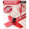 Nicpro Woodworking Scriber Marking Line Ruler, Adjustable Aluminum Alloy Sliding