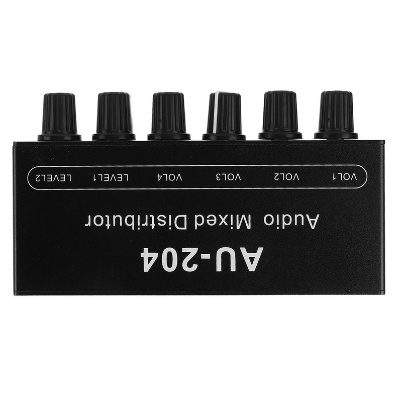 Stereo Audio Splitter Box Mini Preamplifier Headphone Amplifier 2 Way
