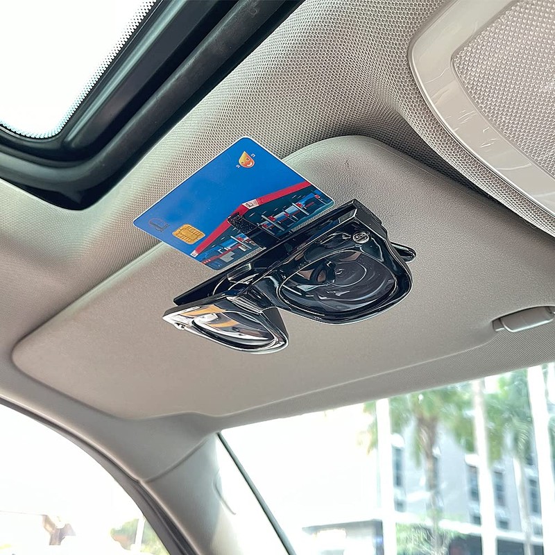 ROSON 2 Pack Sunglass Holder for Car Sun Visor, Glasses