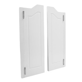 29.92" x 41.93" Swinging Doors Cafe Doors, Two-Way Double Doors, Interior Wood Door Swing Door with Metal Hinges, Bar Saloon Swinging Doors for Kitchen Stairs Bedroom Entrance Partition, White