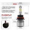 SHENKENUO 9007 HB5 LED Headlight Bulbs Kit 6000K White High