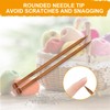 10 Pcs Bamboo Knitting Needles, Single-tip Wooden Knitting Needles Set