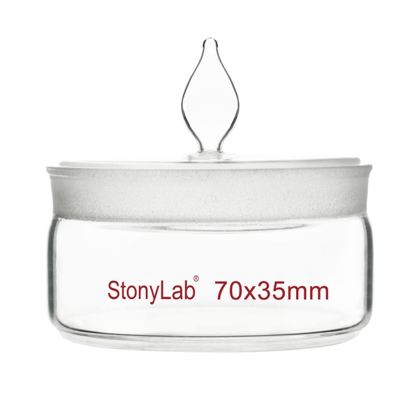 stonylab Low Form Weighing Bottle, Borosilicate Glass Weighing Bottle with