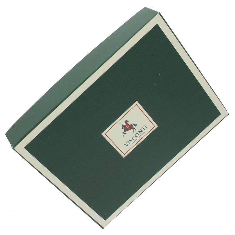 VISCONTI Leather Travel Organiser Wallet RFID Blocking 1179 Black