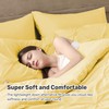 UNIKOME King Size Comforter Set Yellow - Lightweight Soft Pintuck