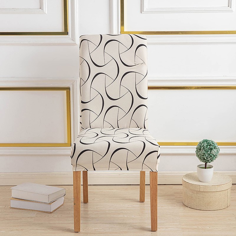 HZDHCLH Chair Covers Slipcovers 4/6 PCs Stretch Removable Washable Short