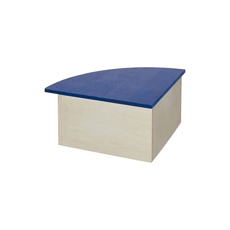 Croci R2075875 Holzeckhaus mit blauem dach, 29 x 13 x