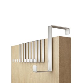 4smile Door Hooks – Set of 10 Stainless Steel 41 mm – Door Coat Rack for Hanging, Universal Use – Solid Coat Hooks Door, Door Hook Rail