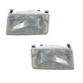 Newmar Dutch Star 1999-2001 RV Motorhome Pair (Left & Right) Replacement Front Headlights with Bulbs