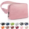 ZOMAKE Fanny Pack, Slim Belt Bag Water Resistant Waist for