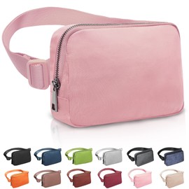 ZOMAKE Fanny Pack, Slim Belt Bag Water Resistant Waist for Travel Hiking Running Cycling Outdoor Sports