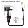 evermotor Chrome CNC 12 V 4 Pieces Mini Motorcycle LED