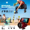 Maíz Bocina Bluetootooth Recargable Radio Fm Usb Turbina Luz Led
