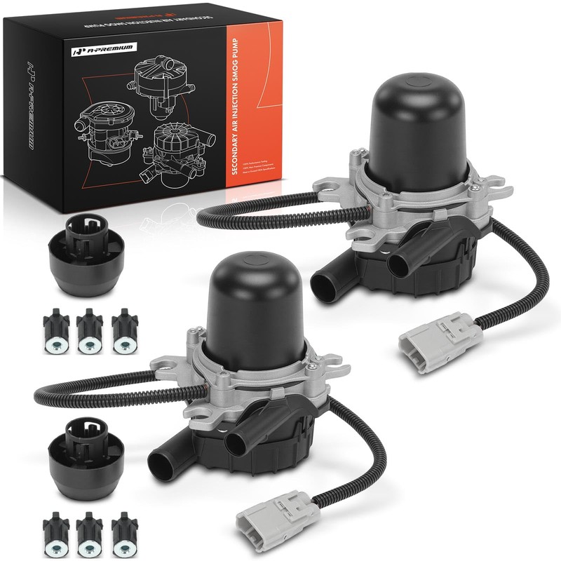 A-Premium 2 PCS Secondary Air Injection Pump Compatible with Toyota