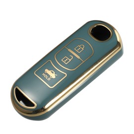 ACROPIX Keyless Entry Remote Cover Key Fob Cover TPU 3 Button for Mazda 2 3 6 CX3 CX4 CX5 CX7 CX9 Atenza Axela MX5 Miata 1pc Blue