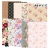 TOHYAN A4 Double-sided Design Paper, Floral Pattern, 90 Fine Paper,