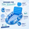 Inflatable Pool Lounger Float for Adults – PVC Floating Chair
