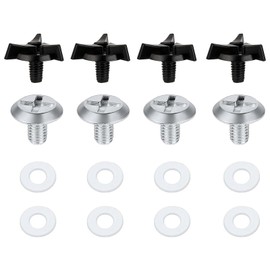 BOROCO Motorcycle Helmet Replacement Screws, Pack of 8 Motorcycle Helmet Screws, Helmet Visor Screws Motorcycle with Rubber Washers, Motorcycle Helmet Replacement Parts
