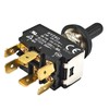 HY29D Toggle Switch with Silicone Protection Cover, DPDT ON-Off-ON, 125/277V