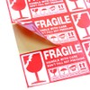 112 PCS Fragile Handle Warning Adhesive Label with Care Keep