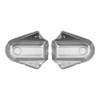 HDBUBALUS Bar Shield Rear Chrome Axle Covers Swingarm For Harley