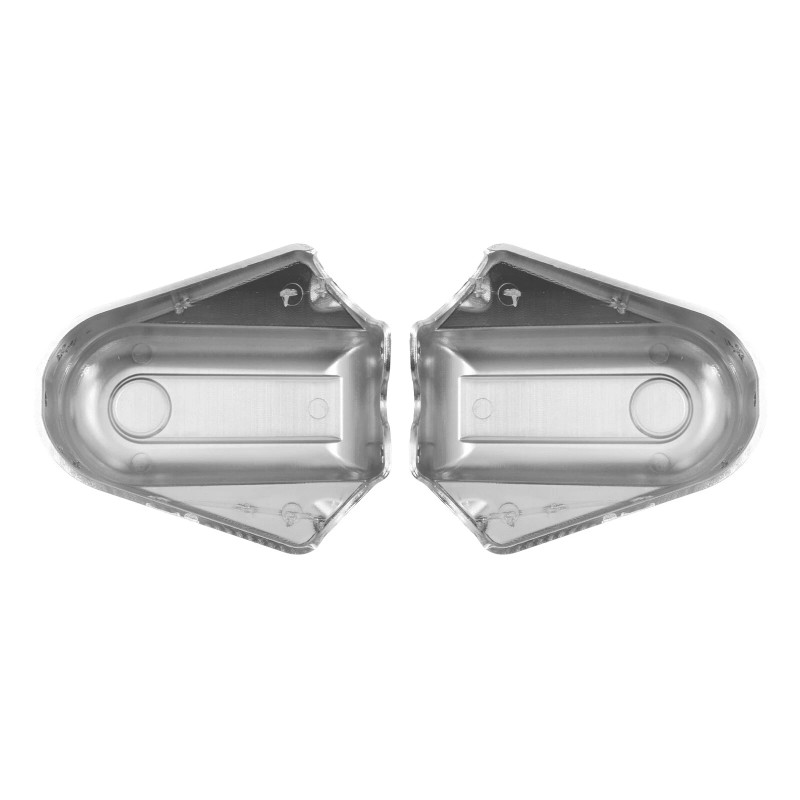 HDBUBALUS Bar Shield Rear Chrome Axle Covers Swingarm For Harley