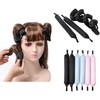 6PCS Lazy Hair Curler Set with Button Foam Rollers Big