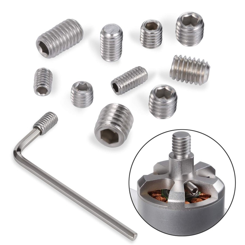 261PCS Hex Allen Head Socket Set Screw, KWOKWEI Grub Screw