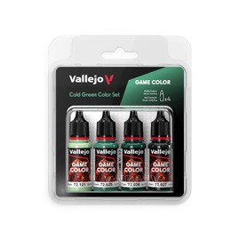 Vallejo AV Game Color Set - Cold Green Colors (x4)