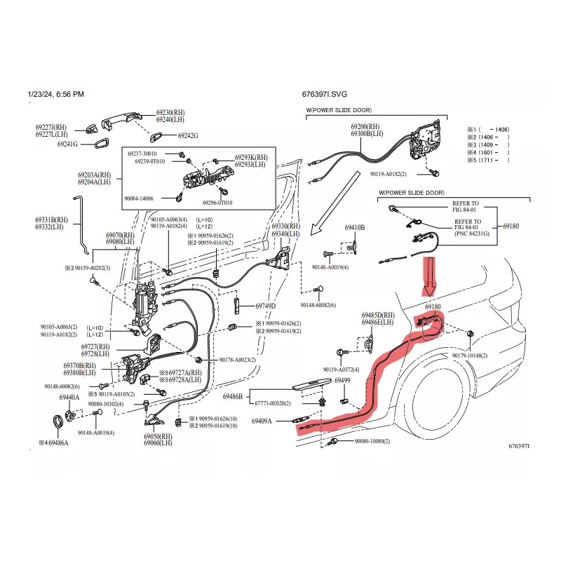 TOYOTA OEM 2011-2020 Toyota Sienna Control Assy, Slide Dr Half