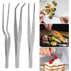 VERALY.MX 5 Herramientas Decoracion Platillos Emplatado Pinzas de Cocina de