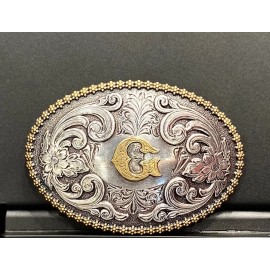Nocona Oval Initial Buckle G - Acc Buckle - 37072-G