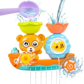 Bath Toys for Toddlers,Kids Bath Toys Bear Bathtub Toy for Babies Shower Sensory Toys for Baby Boys & Girls 1 2 3 Year Old