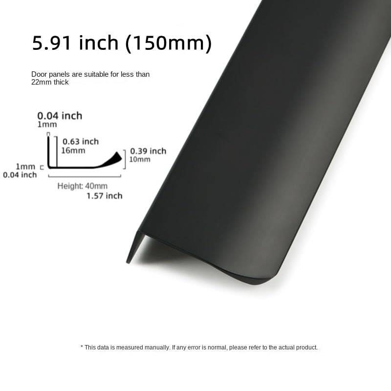 Shozafia 4 Pack Finger Pulls for Cabinets Finger Handles Drawer