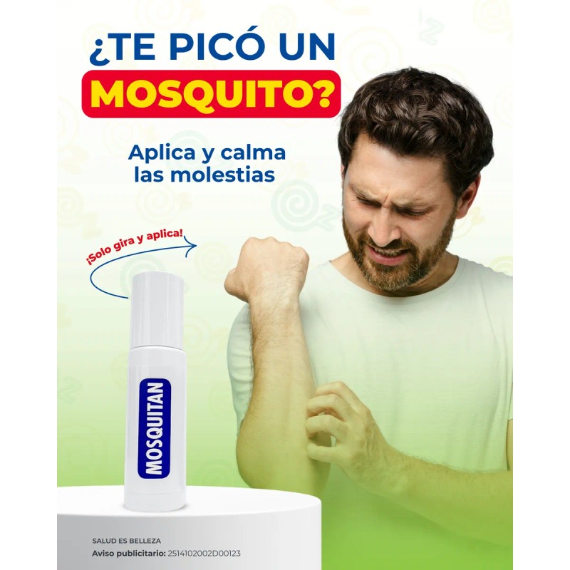 Mosquitan Roll-on After Picada De Mosquitos 20ml 3 Piezas Fresca